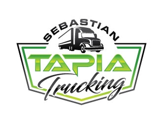 Sebastian Tapia Trucking logo design by invento