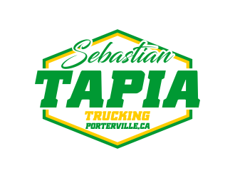 Sebastian Tapia Trucking logo design by beejo