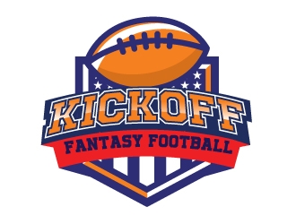 Kick Off Fantasy Football logo design by logoguy