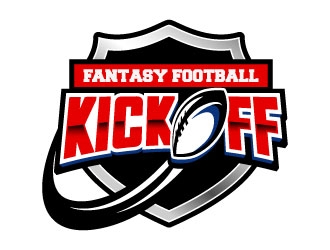 Kick Off Fantasy Football logo design by daywalker
