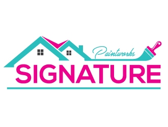 Signature Paintworks  logo design by Upoops