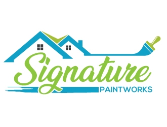 Signature Paintworks  logo design by Upoops