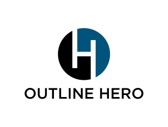 Outline Hero logo design by p0peye
