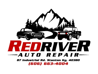 Red River Auto Repair logo design by abss