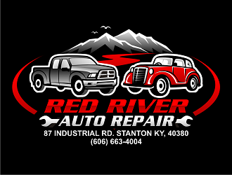 Red River Auto Repair logo design by haze