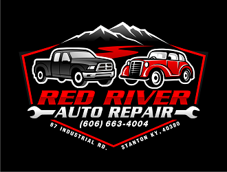Red River Auto Repair logo design by haze