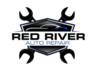 Red River Auto Repair logo design by ElonStark