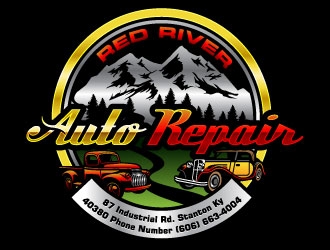 Red River Auto Repair logo design by Suvendu