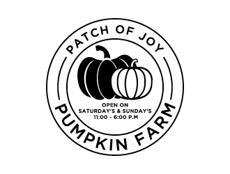 Patch of Joy Pumpkin Farm logo design by Creativeminds