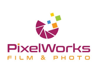 PixelWorks Film & Photo logo design by Suvendu