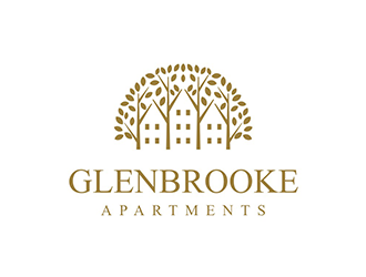 Glenbrooke Apartments logo design by logolady