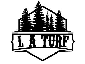 L A Turf logo design by ElonStark