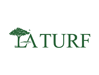 L A Turf logo design by logolady