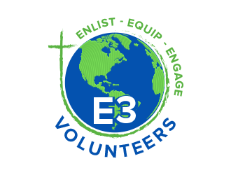E3 Volunteers logo design by BeDesign
