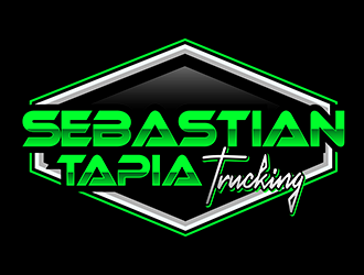 Sebastian Tapia Trucking logo design by enzidesign