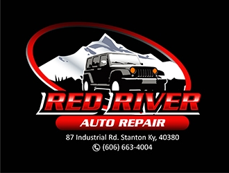 Red River Auto Repair logo design by gitzart