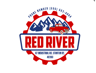 Red River Auto Repair logo design by Ultimatum