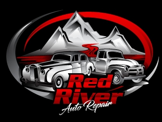 Red River Auto Repair logo design by dorijo