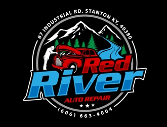 Red River Auto Repair logo design by DreamLogoDesign