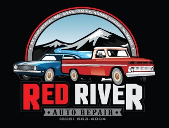 Red River Auto Repair logo design by Suvendu