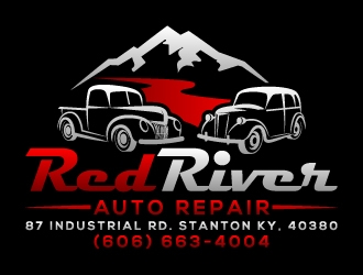 Red River Auto Repair logo design by LogOExperT