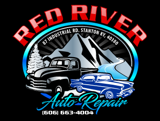 Red River Auto Repair logo design by uttam