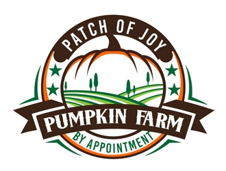 Patch of Joy Pumpkin Farm logo design by DreamLogoDesign