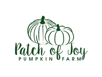 Patch of Joy Pumpkin Farm logo design by LogOExperT