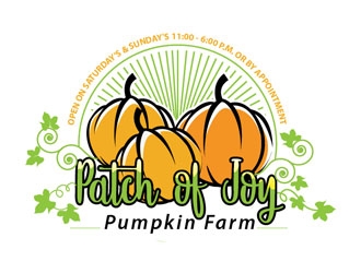 Patch of Joy Pumpkin Farm logo design by frontrunner