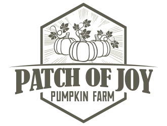 Patch of Joy Pumpkin Farm logo design by YONK