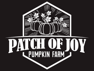 Patch of Joy Pumpkin Farm logo design by YONK