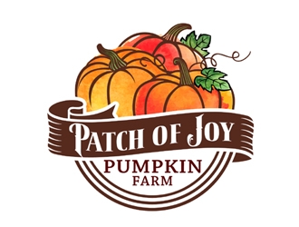 Patch of Joy Pumpkin Farm logo design by ingepro