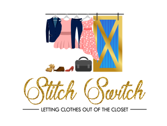 Stitch Switch  logo design by Cekot_Art