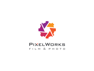 PixelWorks Film & Photo logo design by Susanti