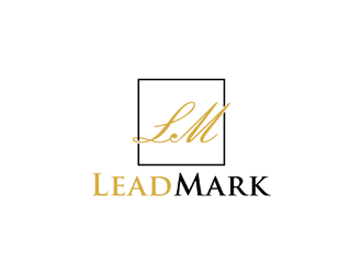 LeadMark logo design by johana