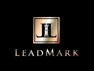 LeadMark logo design by AisRafa