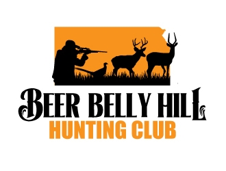 Beer Belly Hill Hunting Club  logo design by ElonStark