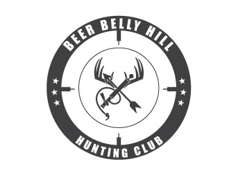 Beer Belly Hill Hunting Club  logo design by Suvendu