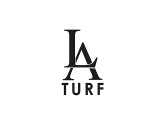 L A Turf logo design by giphone