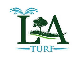 L A Turf logo design by PMG