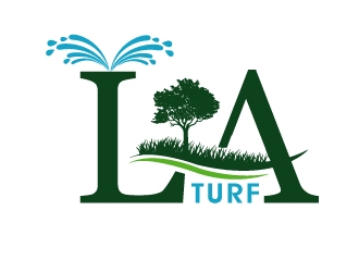 L A Turf logo design by PMG