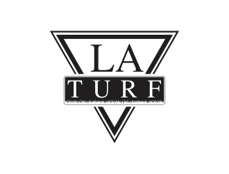 L A Turf logo design by giphone