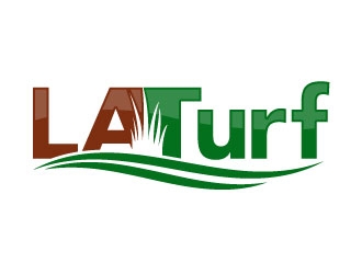 L A Turf logo design by daywalker