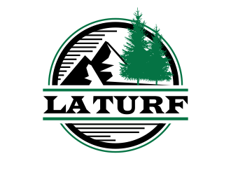 L A Turf logo design by AisRafa
