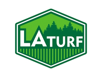 L A Turf logo design by indrabee