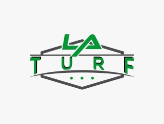 L A Turf logo design by zoominten