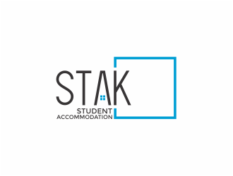 STAK Student Accommodation logo design by mutafailan