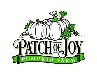 Patch of Joy Pumpkin Farm logo design by jaize