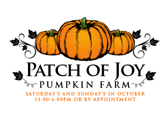 Patch of Joy Pumpkin Farm logo design by BeDesign