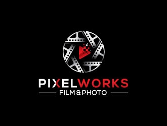 PixelWorks Film & Photo logo design by invento